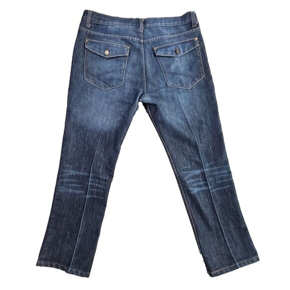 PD&C Jeans Men's 36x32 Dark Wash Blue Comfort Stretch Fit Retention - Picture 3 of 16